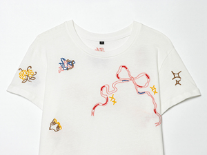 Camiseta Blanca de Manga Corta con Cuello Redondo y Bordado Floral para Mujer, Diseño Lindo, Corte Holgado, Primavera Verano, Top de Algodón Jersey - Product Image 4