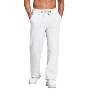 NOEN SPORTS Joggers en coton bordeaux pour homme, taille élastique, poches latérales, décontractés, pour l'automne, poids moyen, écologiques, teinture unie - Product Image 6