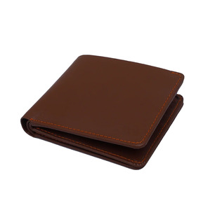 2026 Premium Men's Genuine Leather RFID <b>Wallet</b> Open Custom Logo <b>Card</b> <b>Holder</b> Short Fold Polyester Lining High Quality OEM Product - Product Image 1