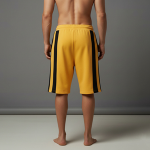 Shorts pour hommes de qualité supérieure, tendance, 2 couleurs, séchage rapide, écologiques, respirants, taille élastique, vêtements décontractés d'été - Product Image 4