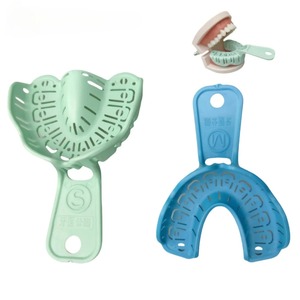 Juego de Bandejas para Impresiones Dentales Verde Claro, Superior e Inferior, de Plástico, Tamaños S, M, L, Herramienta de Odontología, Material de Laboratorio, CE - Product Image 2
