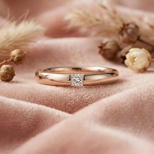 Anillo de compromiso con diamante de laboratorio de corte princesa de diseño moderno, con certificado IGI y claridad VVS para mujer - Product Image 2