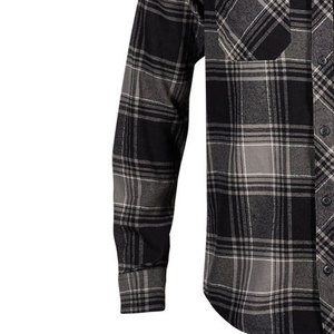 Camisa de Motociclismo de Franela Impermeable para Hombre, Personalizada, de Alta Calidad, Diseño a Cuadros Amarillos con Botones, Ignífuga y Anti-UV - Product Image 4