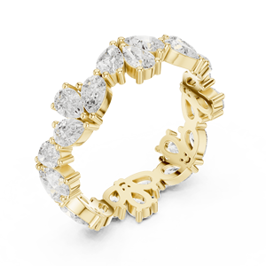 Oro Vibe jewels 14K Solitario Moissanite Anillo Diseño Elegante - Product Image 5