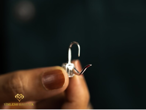 Pendientes de diamantes cultivados en laboratorio con 1 quilate de peso, oro macizo, elegantes, colgantes, joyería fina hecha a mano, regalo de aniversario para mujer - Product Image 5