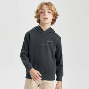 Sweat-shirts à capuche pour enfants en gros, logo personnalisé imprimé, manches longues, sweat-shirt à capuche pour bébé de 9/10 ans - Product Image 1