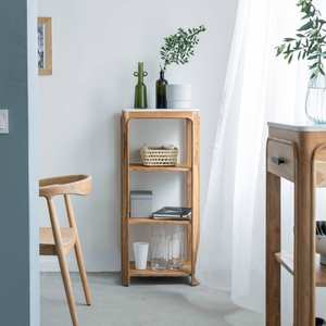 Estante Vandana Optima Aureo en madera de acacia y mármol Emyr - Product Image 3