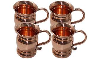 Mug en cuivre pur et original, fait main, de haute qualité, pour les boissons, hôtel, bar, maison, école. - Product Image 2