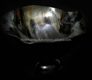 Bol en corne de conception rustique vintage moderne, poli, personnalisable, de haute qualité, écologique, artisanal, grande capacité pour les aliments - Product Image 5