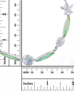 Bracciale a tema nautico opale creato dal laboratorio in argento Sterling | Macacy's - Product Image 3