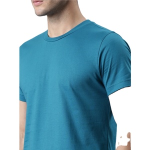 Fabricants de t-shirts OEM, t-shirts personnalisés pour hommes en coton 100% avec logo sur le devant, manches courtes, col rond, décontractés, respirants, à séchage rapide, pour le fitness - Product Image 5