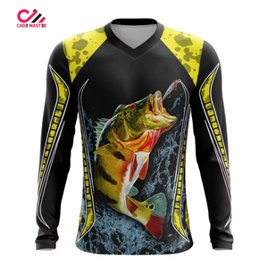 Ropa de Pesca con Diseño Personalizado, Camisetas de Manga Larga con Estampado por Sublimación, Secado Rápido, Absorción de Humedad, Camisas de Pesca - Product Image 1