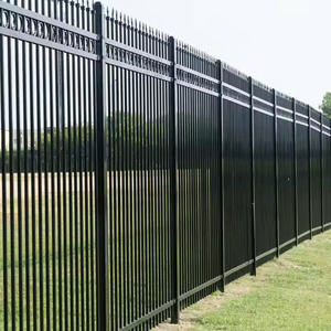 Clôtures résidentielles en fer/acier galvanisé thermolaqué sur mesure de qualité supérieure, design tubulaire anti-escalade, portails treillis, vente en gros, Vietnam - Product Image 1