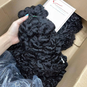 Extensiones de cabello natural rizado al vapor, listas para enviar, cabello vietnamita virgen. - Product Image 1