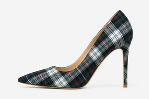Zapatos de Tacón Alto Stiletto con Diseño Tartán para Mujer, Zapatos de Vestir con Punta en Pico para Bodas, Fábrica OEM ODM, Marca Salstar - Product Image 2