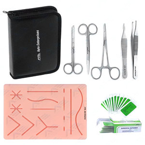 Kit chirurgical complet en acier inoxydable pour la pratique de la suture, destiné aux étudiants en médecine - Vente en gros d'instruments médicaux - Product Image 1