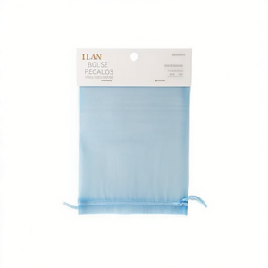 Sacchetti regalo in organza Ilan 17x23 cm azzurro 3 pezzi per regali - Product Image 1