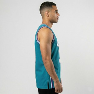 Camiseta de Baloncesto Personalizada al por Mayor, Estilo Retro Vintage de los 90, Color Verde Azulado, Transpirable, de Malla, para Hombre - Product Image 5