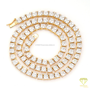 Elegante Cadena de Tenis con Diamantes Cultivados en Laboratorio, Plata de Ley 925, Joyería de Estilo Clásico para Mujer, Colección al por Mayor - Product Image 6