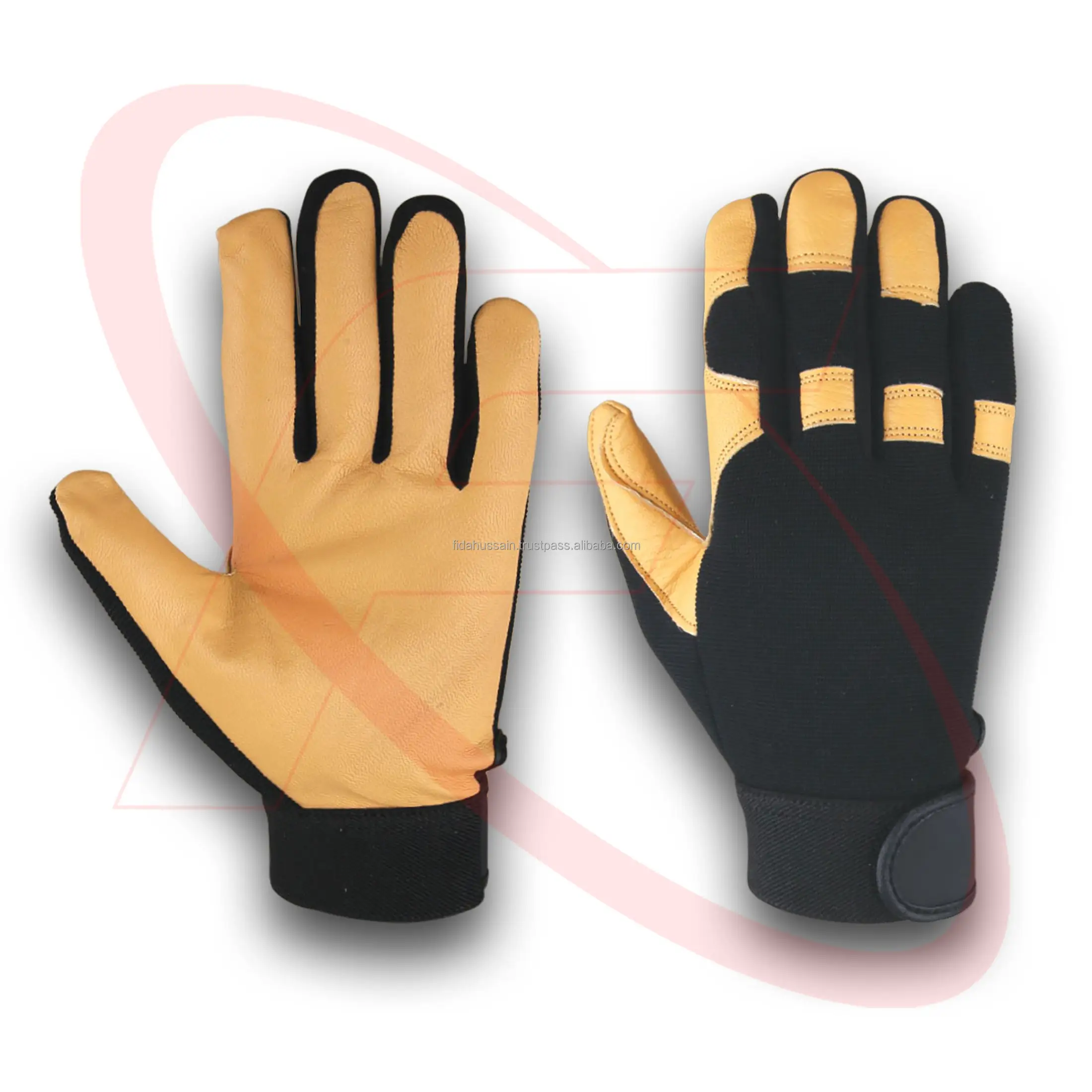 Gants de sécurité pour mécaniciens fabriqués en cuir de chèvre de qualité supérieure Gants de travail confortables Meilleure qualité Gants de travail