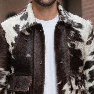 Chaqueta de Cuero Vacuno para Hombre, Transpirable, Cálida para Invierno, Estilo Casual Vintage a Precio Razonable - Product Image 4