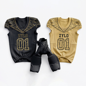 Uniforme de football américain camouflage pour hommes avec nom et numéro personnalisés, sublimation, vêtements de football américain - Product Image 2