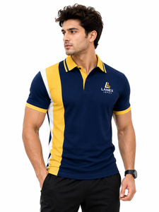 เสื้อโปโลผู้ชายแบบสั่งทำพิเศษ เสื้อกอล์ฟซับลิเมชั่น แห้งเร็ว ระบายเหงื่อได้ดี ชุดยูนิฟอร์มบริษัท ชุดกีฬาทีม - Product Image 2