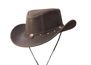 Sombrero Vaquero de Cuero Estilo Western - Negro Marrón para Hombre y Mujer, Marca Advantage Impex, Elección Superior para Jinete, Diseño y Logotipo Personalizados - Product Image 6