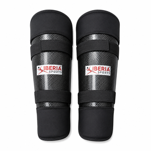 Espinilleras de Hockey sobre Ruedas IBERIA 3K de Fibra de Carbono |   Espinilleras Protectoras Profesionales |   OEM ODM Personalizado - Product Image 2