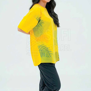 Camisetas Casuales Ligeras y Suaves para Mujer, Tallas Grandes, 100% Algodón, Transpirables, de Secado Rápido, Amigables con la Piel, MOQ Bajo - Product Image 5