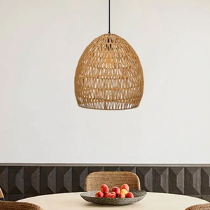 Creative Rattan Pendant <b>Light</b> for Dining Room Rattan Ceiling Pendant <b>Light</b> Bohemian Style - Product Image 6