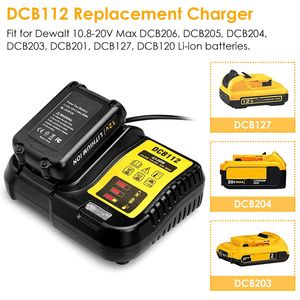 Cargador Rápido de Repuesto para Batería Dewalt de 10.8-20V Compatible con los Modelos DCB107 DCB101 DCB200 DCB205 - Product Image 2