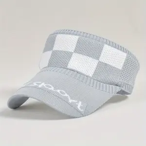 Marca con logotipo personalizado de Vietnam Visor Sombrero de pana en blanco Diseñador Estilo de lujo Sombrero ajustado Gorra de visera Sombrero ajustado