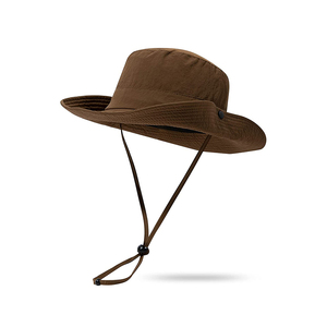 Chapeau de pêcheur imperméable personnalisé avec protection UV, large bord et cordon - Product Image 3