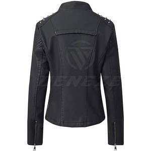 Veste en cuir respirante pour femme, vêtements de mode, fabrication pakistanaise, meilleure qualité, en vente. - Product Image 2