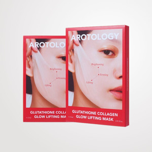 แผ่นมาส์กหน้า Arotolroji Glutathione Collagen glow Lifting Mask 5 แผ่น แผ่นมาส์กหน้าเกาหลี แผ่นมาส์กหน้าก็อสต์เฟซ - Product Image 4