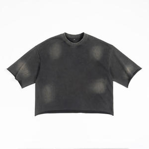 Camiseta de Hombre de Alta Calidad, Talla Grande, Personalizada, Básica, Lisa, 100% Algodón, Antiarrugas, Cuello en V, Venta al Por Mayor - Product Image 5