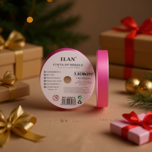 Il nastro regalo rosa da 1,6 cm x 25Y per confezioni - Product Image 3