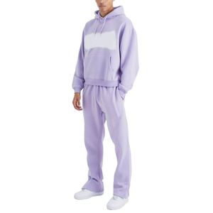 Vêtements de sport en gros OEM et personnalisés, ensembles de survêtements de fitness en molleton technique pour hommes, ensemble deux pièces, survêtement de jogging pour hommes - Product Image 1