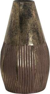 Vase sphérique en argile mouchetée style bohème, finition mate, tons terreux, petit vase à col étroit, style moderne farmhouse, vase rond en métal décoratif pour la décoration - Product Image 6