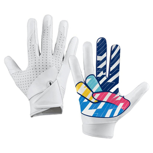 New Arrival Custom Logo and Printed Design American Football <b>Gloves</b> Breathable Heavy Duty OEM Design American Football <b>Gloves</b> - Product Image 1