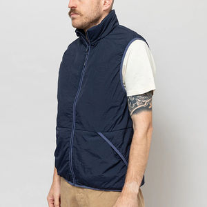 Gilet matelassé personnalisé pour homme avec doublure en laine, veste sans manches, gilet rembourré - Product Image 4