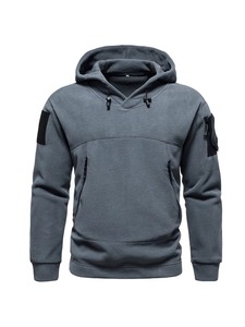 Nouveau Hoodie Tactique d'Extérieur pour Homme, Veste à Capuche Épaisse Automne-Hiver avec Patchs sur les Manches, Style Décontracté pour l'Automne - Product Image 5