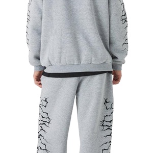 Conjunto Deportivo Personalizado al por Mayor, Estilo Urbano, Tejido Grueso y Transpirable, Sudadera con Capucha de Felpa Francesa para Hombre, Pantalones con Cintura Elástica - Product Image 6