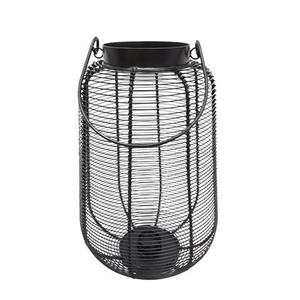 Farol de metal duradero estilo White Wash para iluminación decorativa de suelo y mesa en casas y villas, portavelas. - Product Image 3