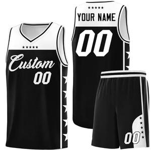 Ensemble de maillots de basket-ball personnalisés, sans manches, en polyester respirant, uniforme d'équipe unisexe pour adultes avec nom et numéro - Product Image 4
