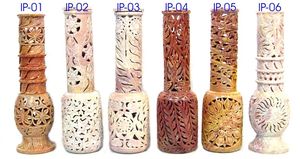 Tour d'encens brûleur indien dernière meilleure qualité stéatite couleur naturelle à la main sculpture fleur conception faite par un designer indien - Product Image 3