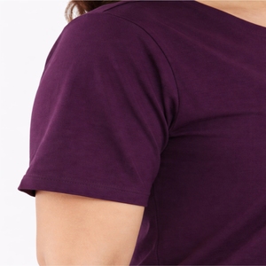 T-shirt uni surdimensionné pour femmes, manches courtes, doux, décontracté, coupe ample, mode streetwear, séchage rapide - Product Image 5