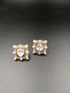 Pendientes Geométricos Redondos de Plata Chapados en Oro de Lujo Amaira Jewels para Mujer, Ideales para Fiestas - Product Image 4