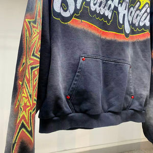 Ropa Urbana Personalizada de Alta Calidad, Fabricada con Tela 100% Algodón French Terry, Estampada, Lavada al Ácido, de Gran Tamaño - Product Image 3